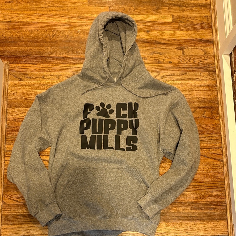 Anti-Puppy Mills Gray Hoodie